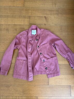 Madewell Pink Chore Coat 100% Cotton